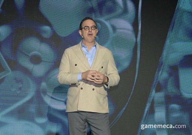 개회사를 전하는 맷 브롭버그 유니티 CEO 겸 사장 (사진제공: 유니티)