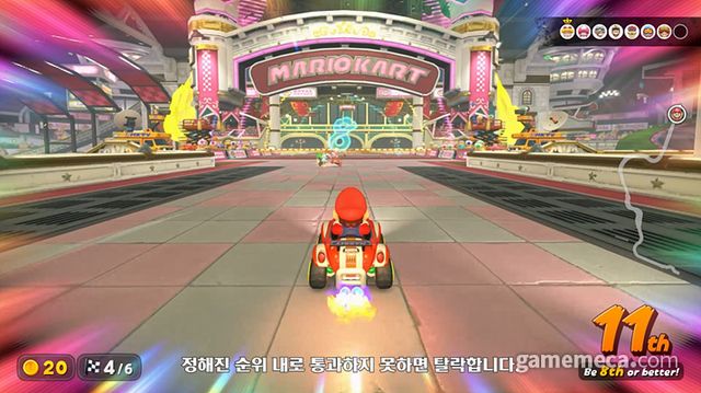 일정 구간마다 하위 플레이어들이 탈락하는 서바이벌 모드 '넉아웃 투어' (사진출처: 한국닌텐도 공식 유튜브 채널 갈무리) 