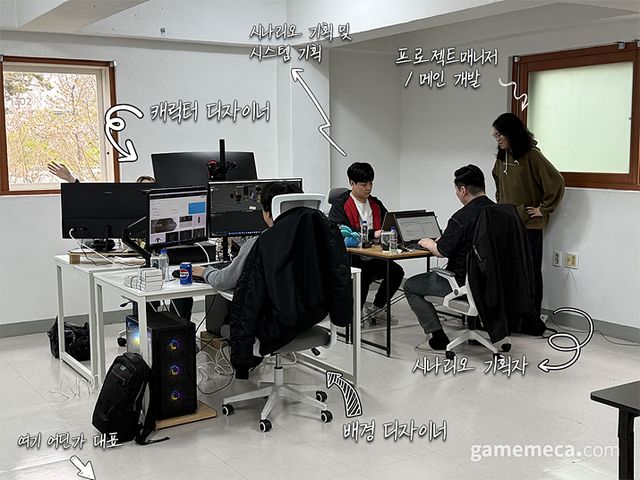 6인 체재로 활동 중인 인디게임 개발팀 그리다 (사진제공: 그리다)