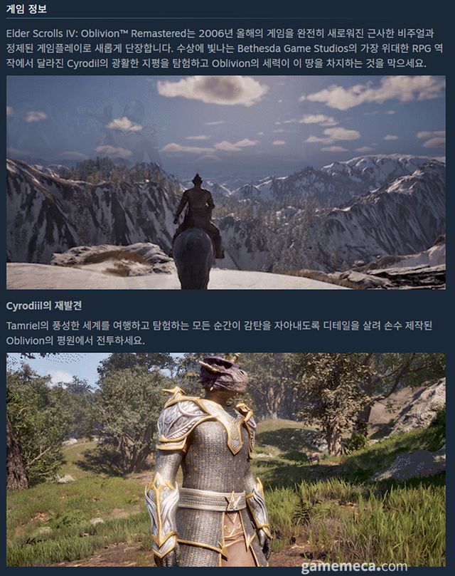 스팀 상점 페이지는 한국어로 볼 수 있다 (사진 출처: 게임 스팀 페이지)