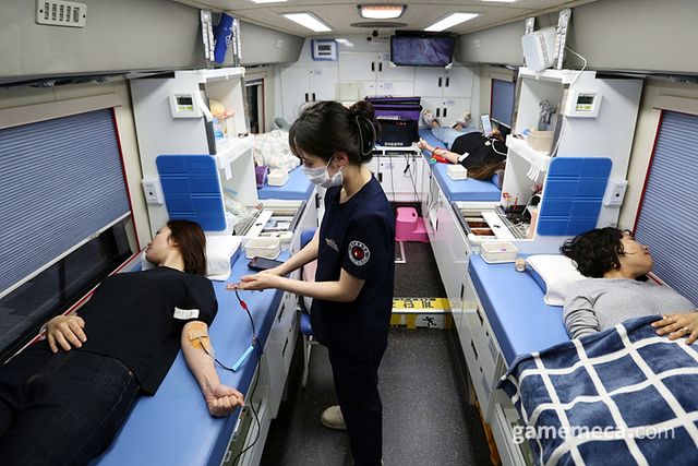 엔씨소프트 헌혈 캠페인 현장 사진 (사진제공: 엔씨소프트)