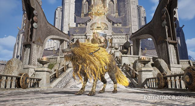 서버 내표자만 탑승할 수 있는 '굴리온' (사진출처: 레전드 오브 이미르 공식 홈페이지)