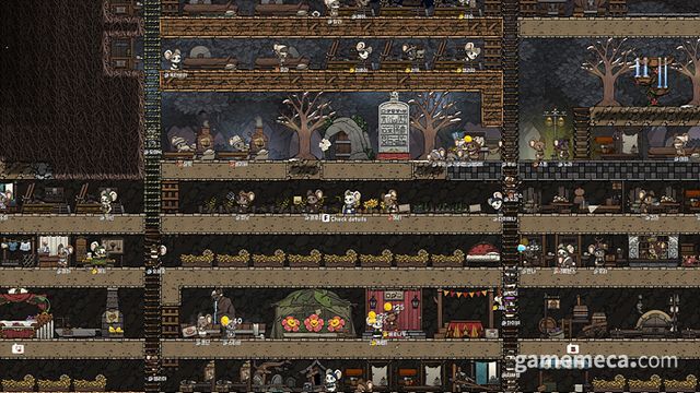 사이드뷰로 구성된 도시를 두루 살피며 균형잡힌 도시 경영을 이뤄내는 것이 기본 목표다 (사진출처: 스팀)