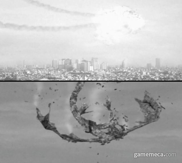 드래곤 따윈 한 방에 해치우는, 이것이 지구의 화력이다! (사진출처: 드래그 온 드라군 인게임 영상 갈무리)