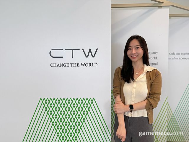 CTW 윤주원 프로모션 담당자(사진촬영: 게임메카)