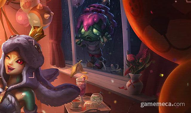 손가락으로 7을 그리고 있는 아무무