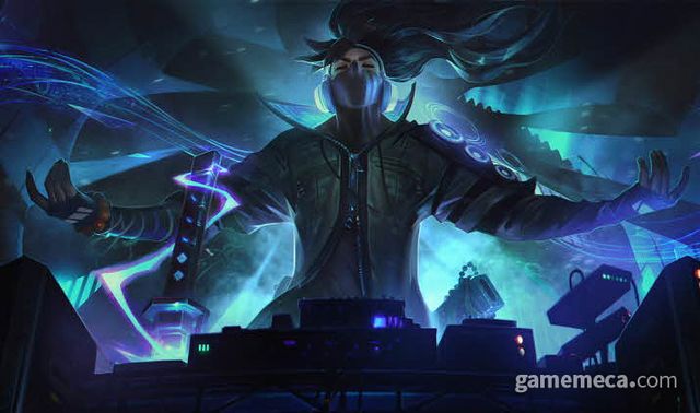 여덟 개의 손가락을 쭉 뻗은 야스오