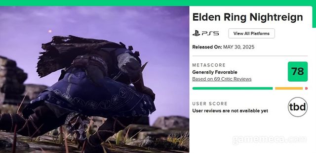 엘든 링 밤의 통치자 메타크리틱 평론가 평점 (자료출처: 메타크리틱 홈페이지)