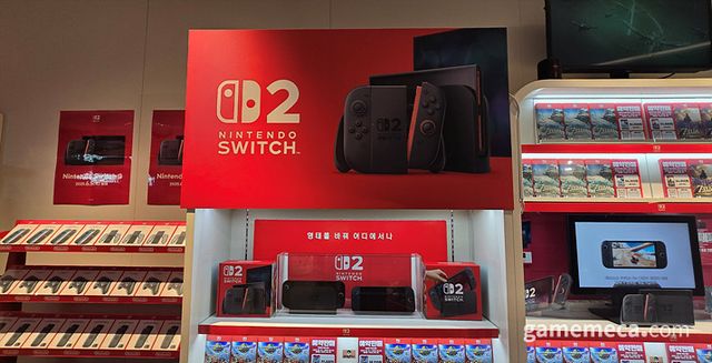 5월 말 평일 오후의 매장은 매우 한가했다. 닌텐도 스위치 2 목업 등이 설치돼 있어도 찾는 사람이 없어 아쉬울 정도 (사진: 게임메카 촬영)