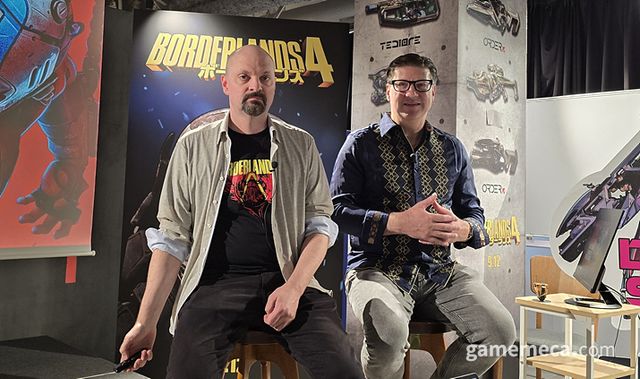 앤드류 디렉터와 랜디 대표 (사진: 게임메카 촬영)