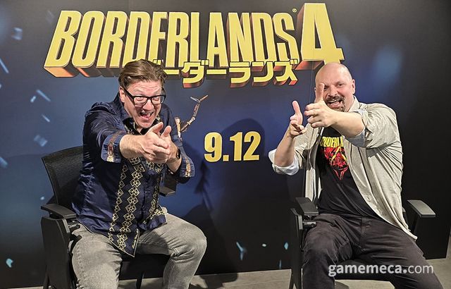 랜디 대표와 앤드류 디렉터 (사진: 게임메카 촬영)