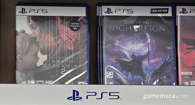 데스 스트랜딩 2와 엘든 링: 밤의 통치자 모두 생각보다 준수하게 판매되고 있었다 (사진: 게임메카 촬영)