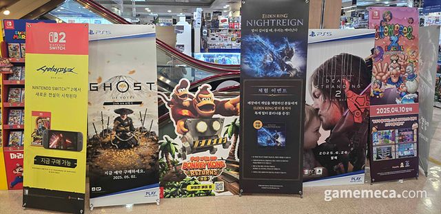 여러 신작이 있었지만, 특정 타이틀들만이 유독 큰 주목을 받았다 (사진: 게임메카 촬영)