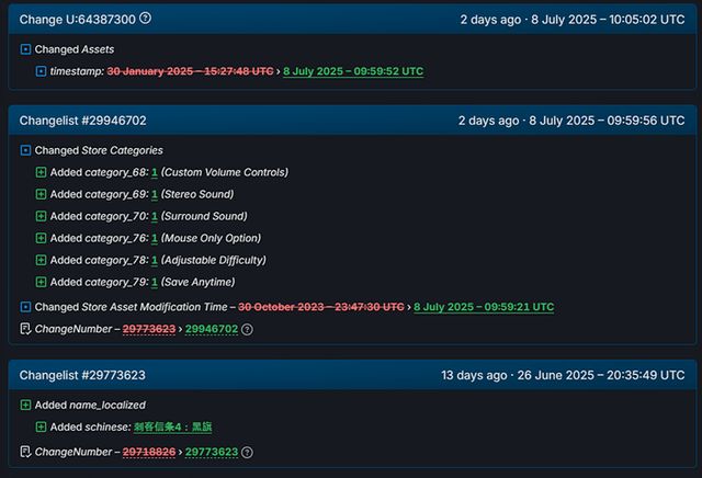 최근 어쌔신 크리드 4: 블랙 플래그 스팀 페이지에 적용된 업데이트들 (자료출처: 스팀DB)
