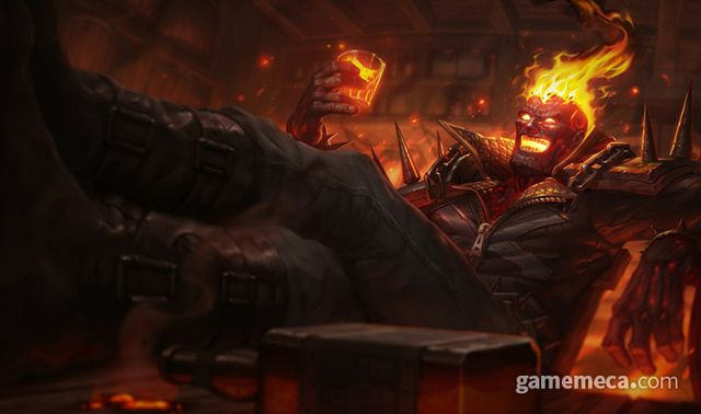 술잔에 불도 붙여주는 유쾌한 친구 브랜드 (사진출처: 리그 오브 레전드 공식 홈페이지)