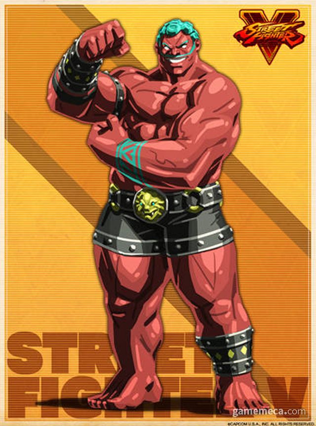 붉은 피부에 큰 덩치, 미끈미끈한 오일의 삼박자가 무시무시한 하칸 (사진출처: 캡콤 공식 홈페이지)