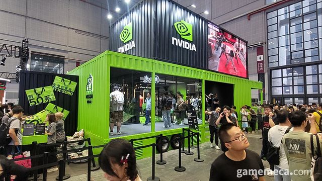 체험형 부스를 차린 엔비디아를 필두로 (사진: 게임메카 촬영)