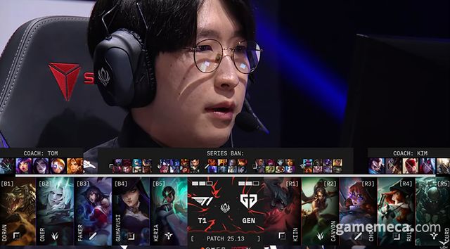 5세트 '파이크'를 고르는 '듀로' 주민규 선수 (사진출처: LCK 공식 유튜브 영상 갈무리)