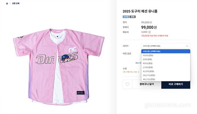 자체 IP인 도구리 컬래버 등을 통한 굿즈 출시로 매출 확보 등에도 힘쓰는 실정이다 (사진출처: 엔씨 다이노스 스토어)