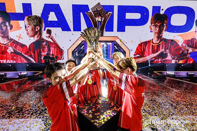 PNC 2025 베트남 팀 우승 이미지 (사진제공: 크래프톤)