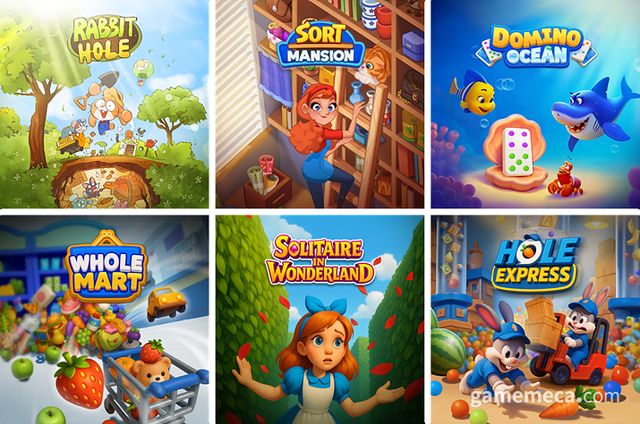 쿡앱스가 공개한 6종의 신작 대표 이미지 (사진제공: 쿡앱스)