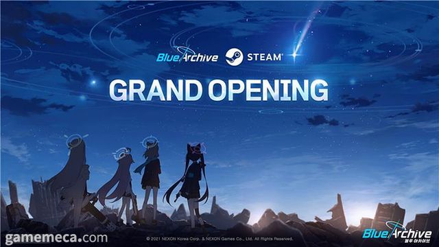 우마무스메에 이어 블루 아카이브도 스팀으로 진출했다 (사진출처: 게임 스팀 페이지)