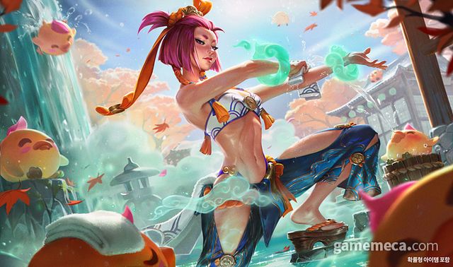 영혼의 꽃 온천 유나라 스플래시 아트 (사진제공: 라이엇게임즈)