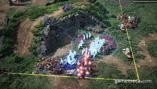 2023년 '프로젝트G'라는 명칭으로 처음 공개된 택탄 개발 이미지 (사진출처: 엔씨소프트 공식 영상 갈무리)