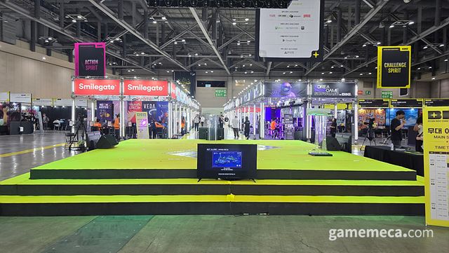 추후 행사가 열릴 무대 (사진: 게임메카 촬영)