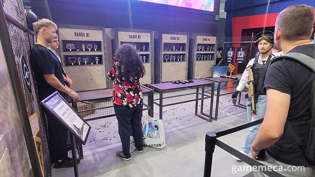 부스 안쪽에 위치한 사격장 (사진: 게임메카 촬영)