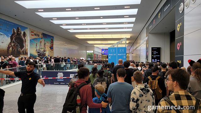 엔터테인먼트 에리어를 지나 인디게임 에리어로 가는 길에는 (사진: 게임메카 촬영)