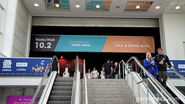 인디게임 에리어로 가보자 (사진: 게임메카 촬영)