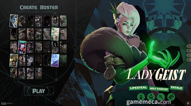 캐릭터 선택 화면이 개선되는 등의 변화도 있다 (사진출처: 게임 스팀 페이지)