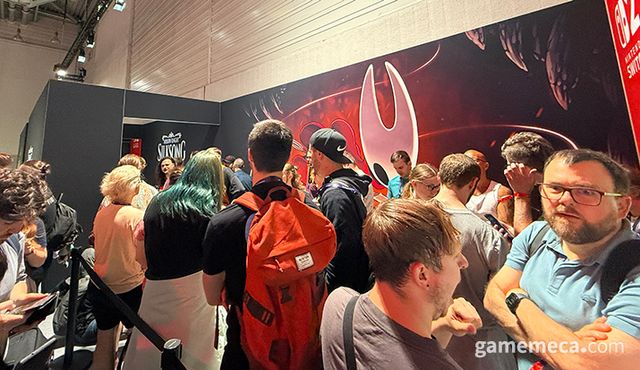 할로우 나이트: 실크송 게임스컴 2025 시연 부스 현장 (사진: 게임메카 촬영)