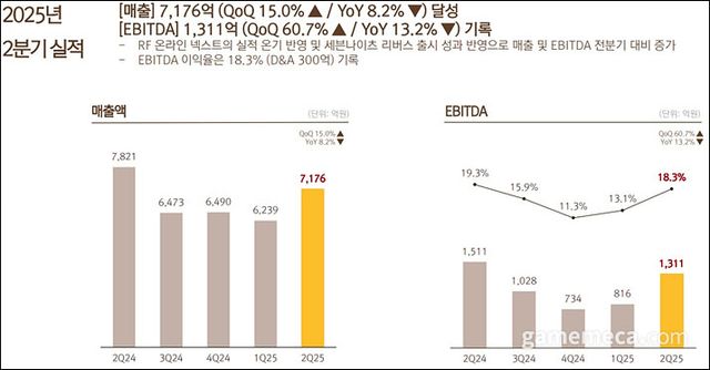 넷마블 2025년 2분기 실적 (자료제공: 넷마블)