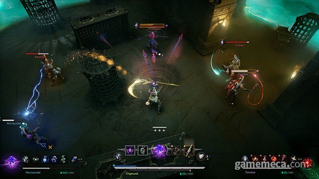 논타겟 스킬을 활용해 슈팅게임을 하는 듯한 느낌을 살렸다 (사진제공: 드림에이지)