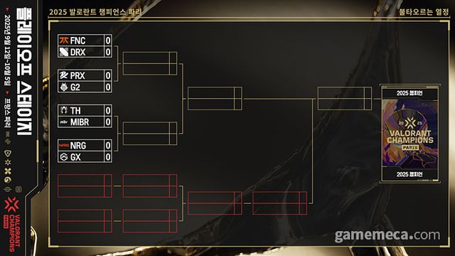 발로란트 챔피언스 파리 플레이오프 대진표 (사진제공: 라이엇게임즈)