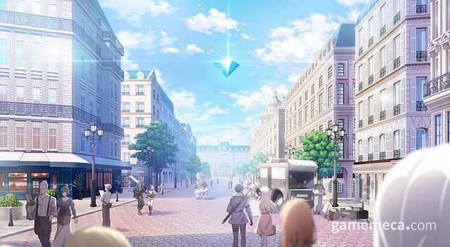 배경이 되는 성운도시 (사진출처: 스팀 상점 페이지)