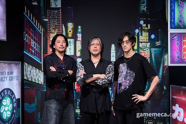 왼쪽부터 사카모토 CP, 요코야마 대표, 호리이 디렉터 (사진제공: 세가)