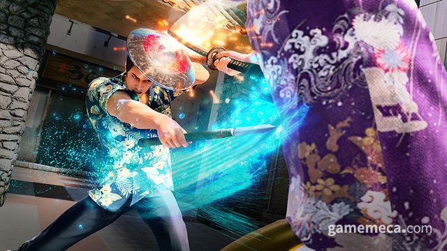 키류의 류큐 스타일 전투 (사진제공: 세가)