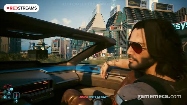 사이버펑크 2077에서 키아누 리브스가 연기한 조니 실버핸드 (사진출처: 사이버펑크 2077 2.2 업데이트 소개 영상 갈무리)