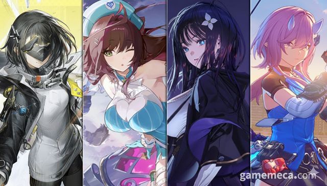 왼쪽부터 명일방주: 엔드필드, 몬길: 스타 다이브, 미래시: 보이지 않는 미래, 무한대 대표 이미지 (사진출처: 각 게임 공식 홈페이지)