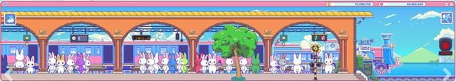 '뽀모트레인: 래빗타운' 게임 화면.(사진제공: Kupstudio)