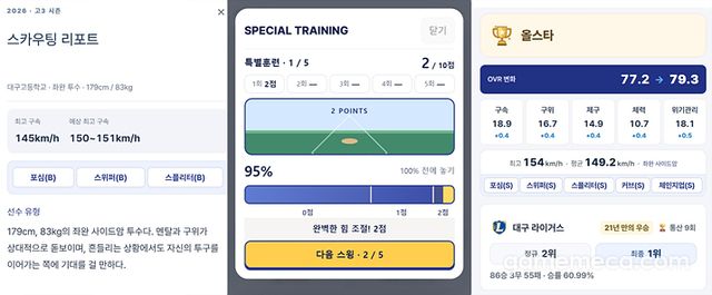 이번 생은 야구다 스크린샷 (사진: 게임메카 촬영)