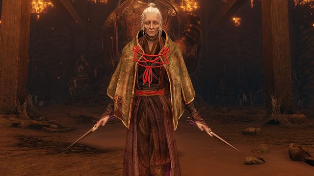 수리검 들고 달려오는 할머니 앞에서 밥상 타령을? (사진출처: 세키로 위키)