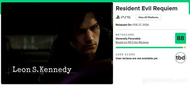 바이오하자드 레퀴엠 메타크리틱 평론가 평점 (자료출처: 메타크리틱 홈페이지)