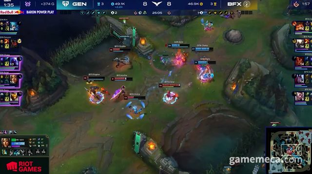 2026 LCK컵 1경기 주요 장면 (사진출처: LCK 치지직 채널 갈무리)