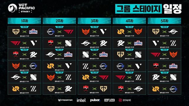 발로란트 e스포츠 2026 VCT 퍼시픽 스테이지 1 로고(사진제공: 라이엇 게임즈)