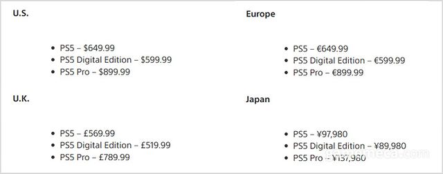 PS5 모델 가격 인상 