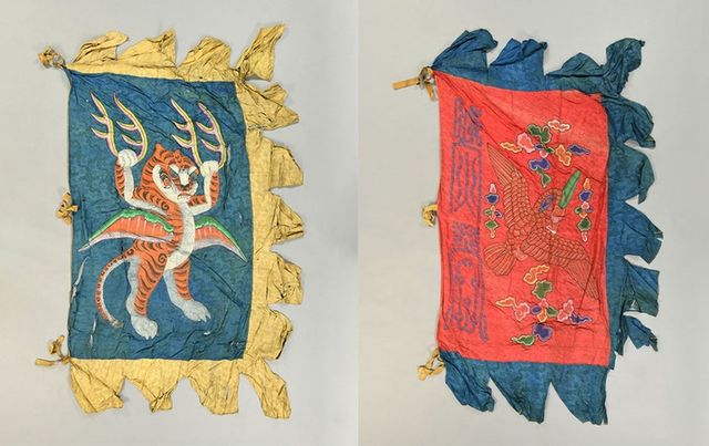 조선이 1893년 시카고 세계박람회에 출품했던 의장기(사진제공: 라이엇 게임즈)